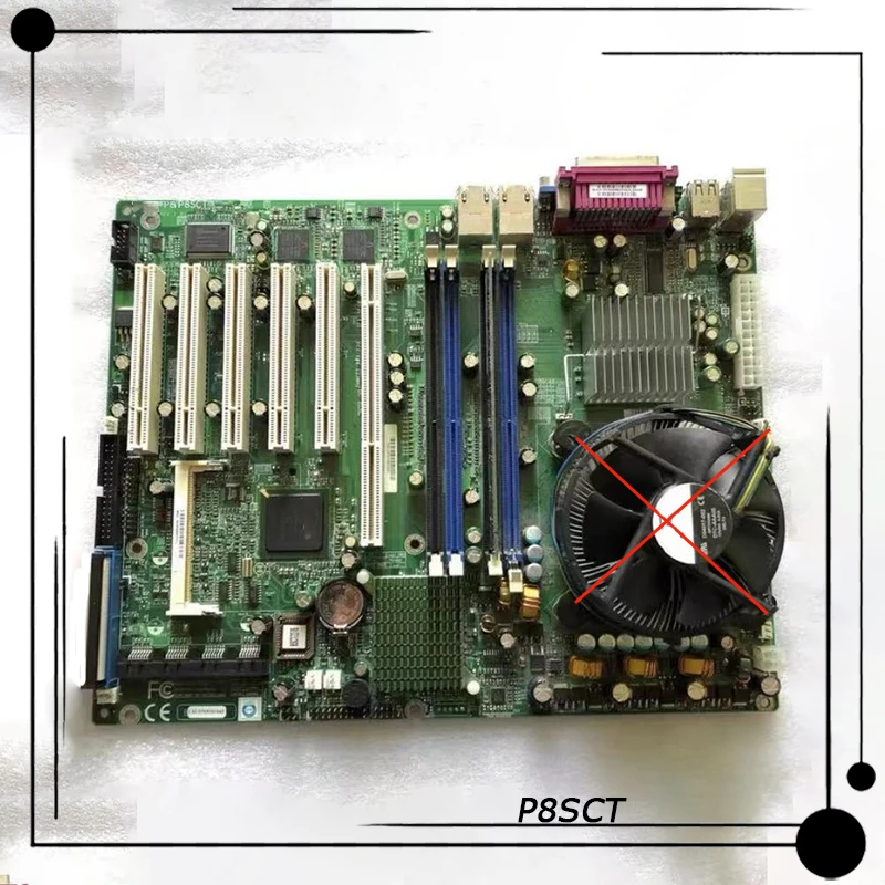 P8SCT oryginalna płyta główna do serwera Supermicro podwójna gigabitowa karta sieciowa płyta główna Firewall LGA775 (Prescott) gniazdo