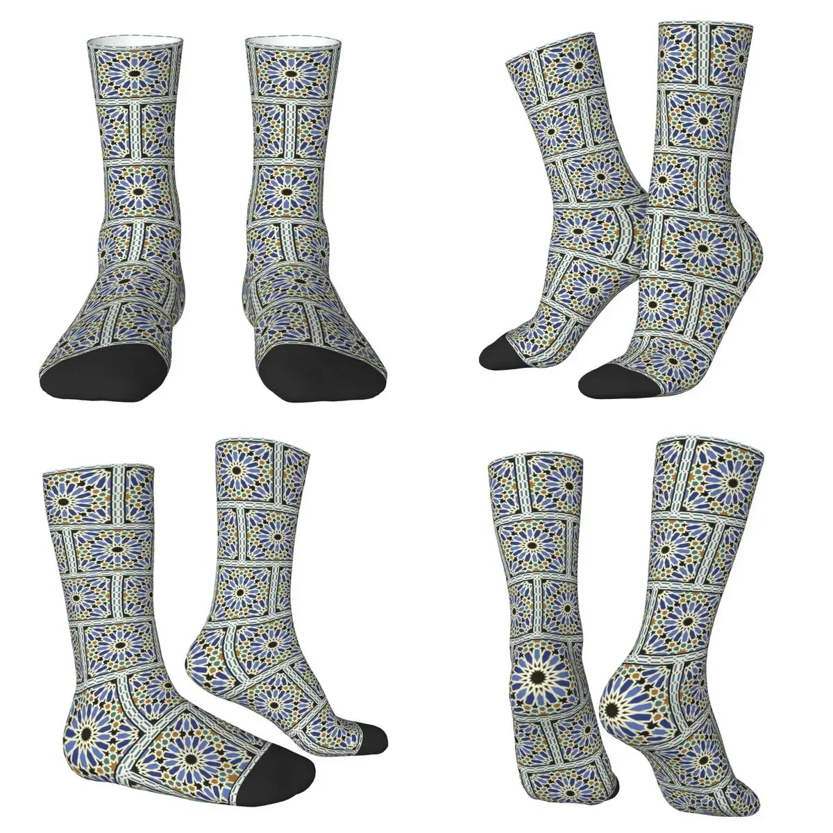 

Носки Arab Tile I в стиле Харадзюку, очень мягкие, на все сезоны, унисекс, подарки на День святого Валентина