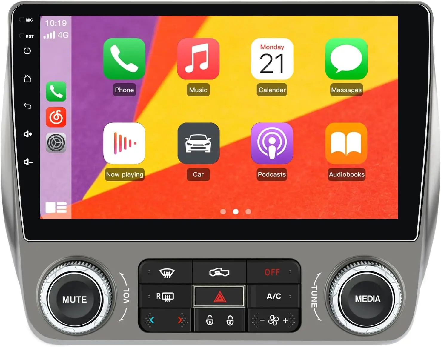 Junsun Car Radio Stereo for Chevy Camaro 2010-2015 CarPlay Android Auto 2GB RAM 64GB ROM Support Bluetooth 5.0 GPS Navigation DSP SWC Rearview AM/FM