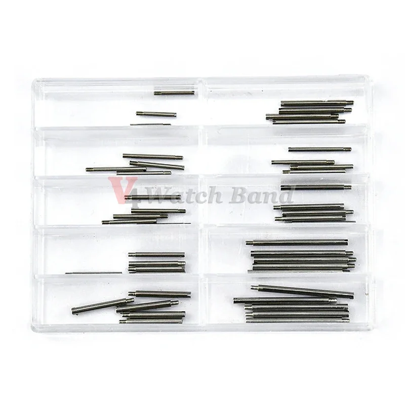 50pcs Screws Rod for Rolex Watch Band Metal Strap Stainless Steel Screw Pin Watch Repair Tools Watch Parts Tool Kit  Accessories