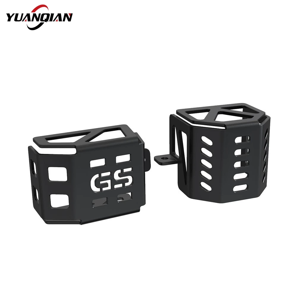 Front Rear Brake Pump Fluid Tank Oil Cup Reservoir Guard For BMW R1200GS GSA Adventure 2006-2007-2008-2009-2010-2011-2012-2013 4