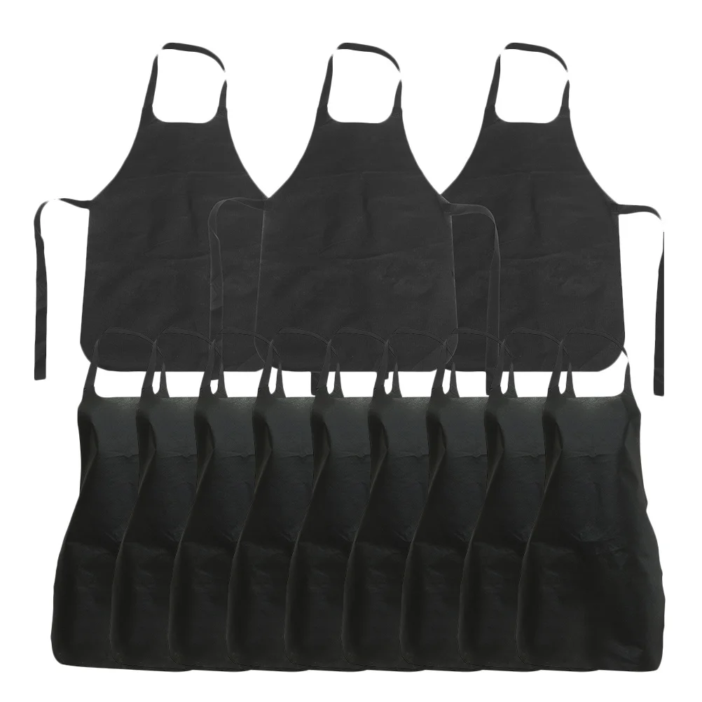 15 szt. Jednorazowe fartuchy włókninowe, grube, wodoodporne, do grillowania, gotowania, malowania, hot pot, na piknik, do kuchni, restauracji, odzież robocza
