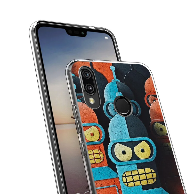 Cartoon F-Futuramas Phone Case For Huawei P40 P30 P20 P10 Lite Mate 20 10 Pro P Smart Z Y5 Y6 Y7 Y9 Personalized Print Cover