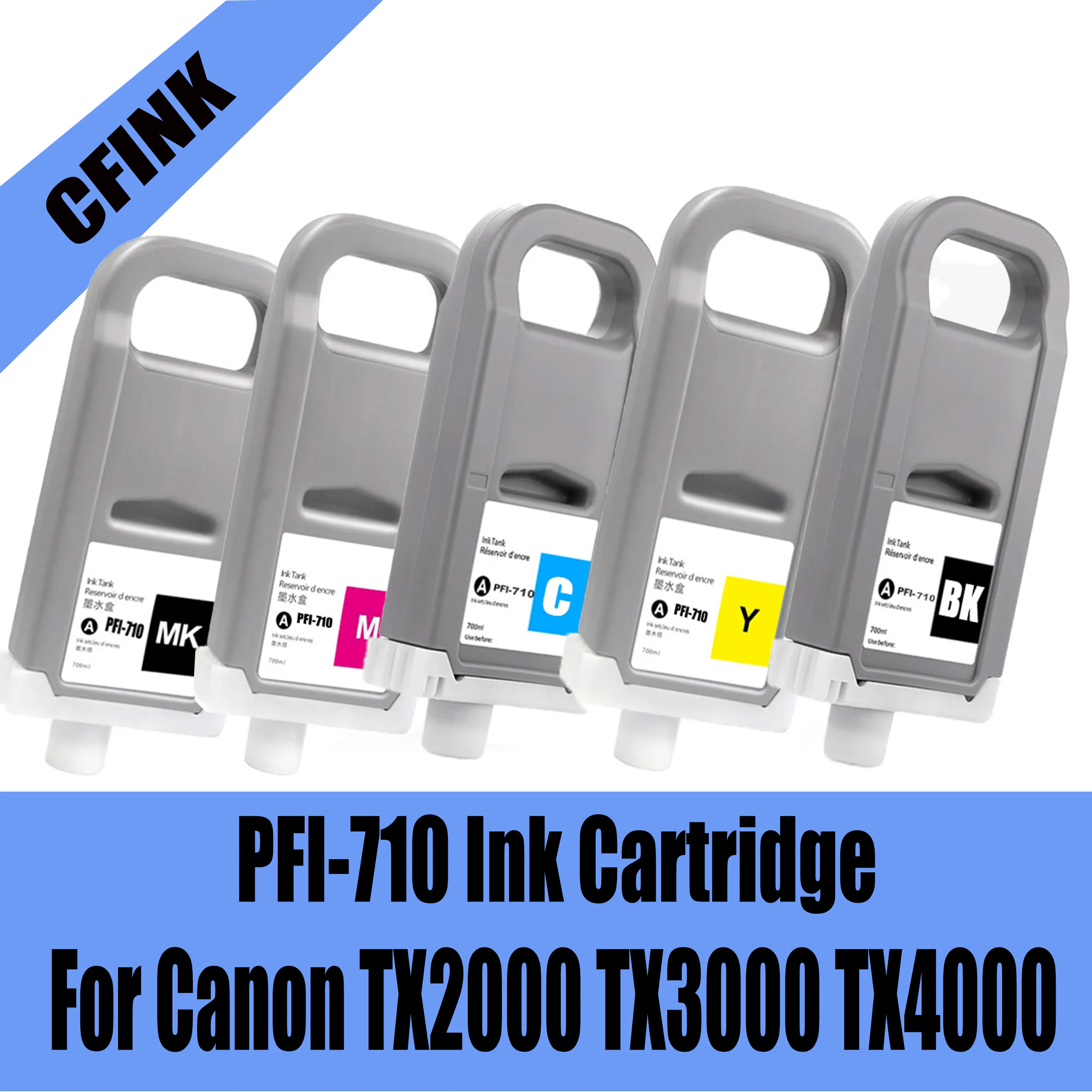 

PFI710 PFI-710 700ML For Canon pfi710 Compatible Ink Cartridge for Canon TX2000 TX3000 TX4000 Printer