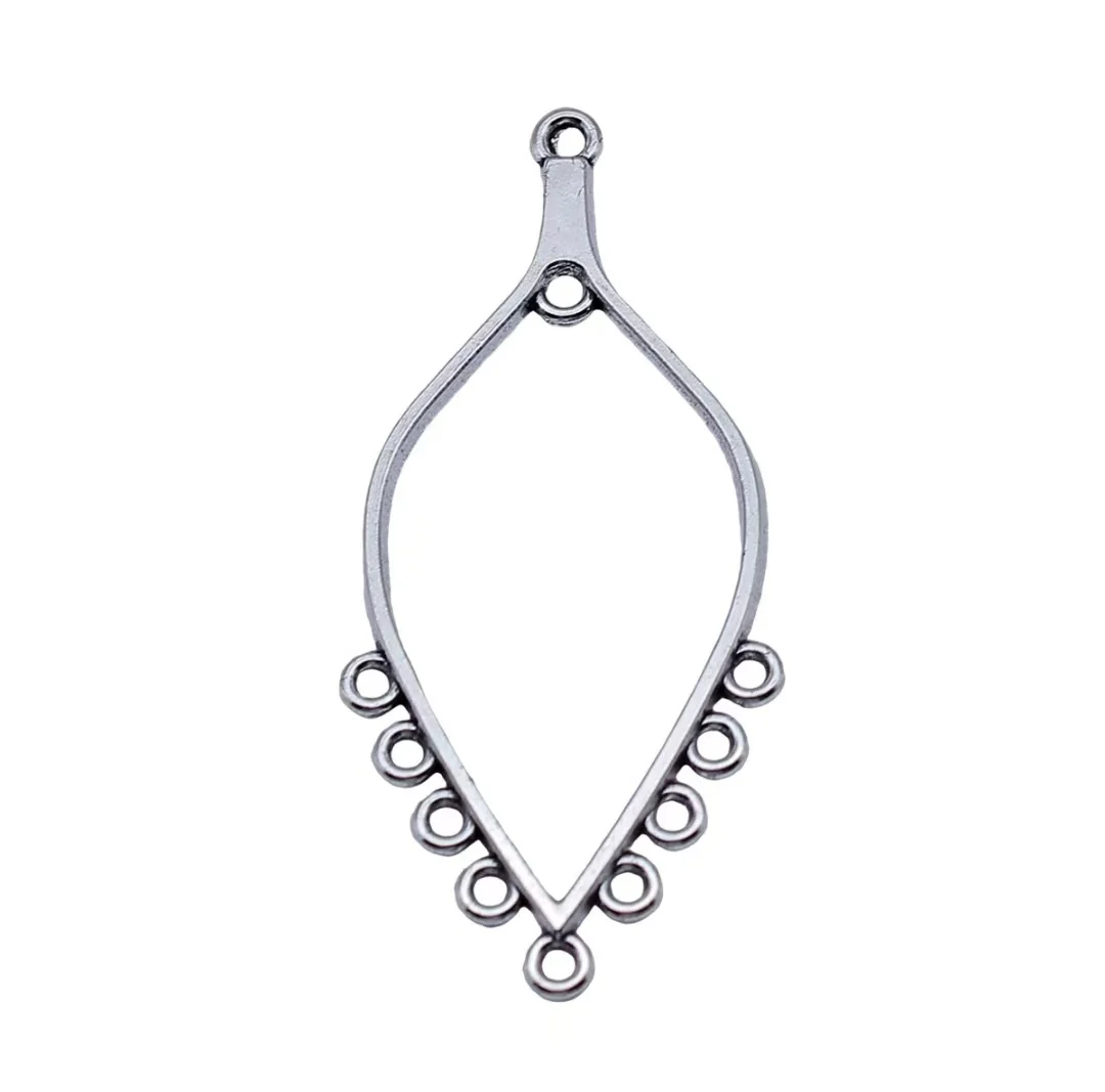 15 шт. 54x24 мм из цинкового сплава, металлический тибетский посеребренный разъем T1340 для изготовления ювелирных изделий