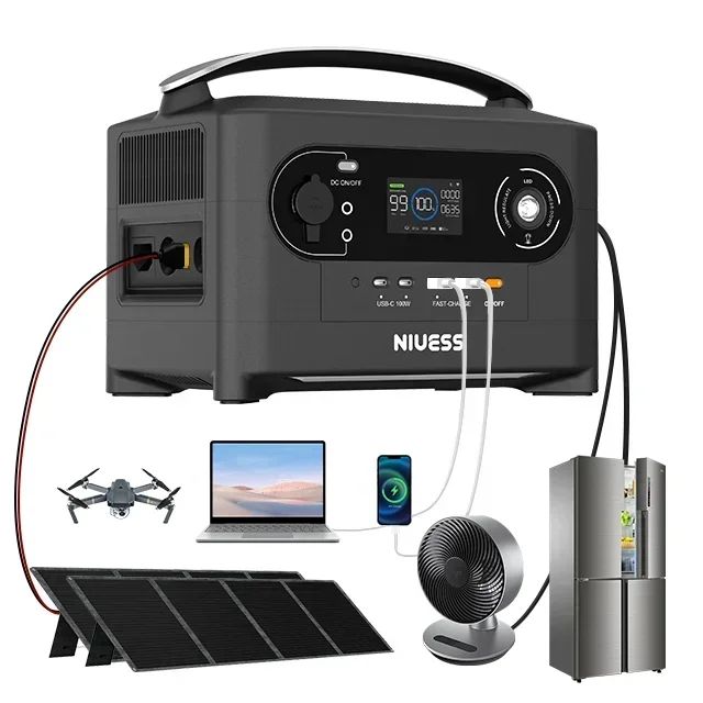 Penjualan terlaris Smart Off Grid Outdoor Camping 700W 2000W Solar Generator pengisian Solar Portable Power Station