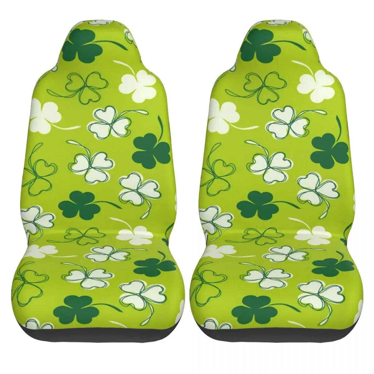St Patrick's Day Irish Shamrock Clover Universal Car Seat Cover Waterproof AUTOYOUTH Car Seat Cushion Polyester Fishing