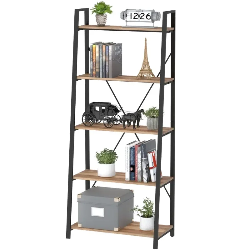 

Solid wood wrought iron kitchen rack, floor-to-ceiling multi-layer storage rack, layered trapezoid