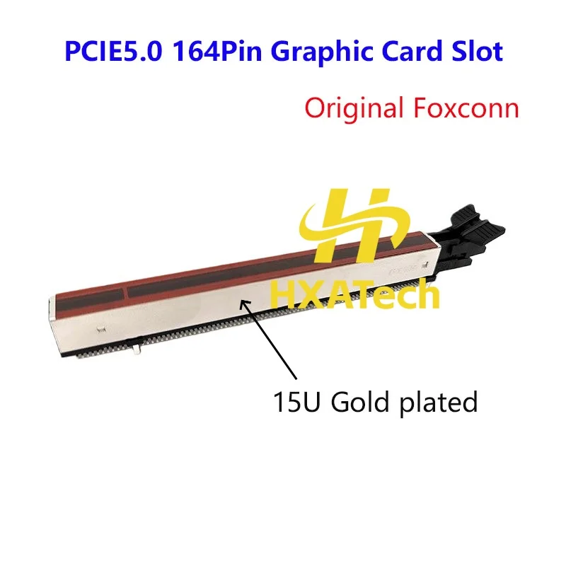 Original NEW for Foxconn 2EHB827-L99BN-3H PCIE5.0 164Pin Slot Socket with Gold Plated 15U Metal Shell for Video Card