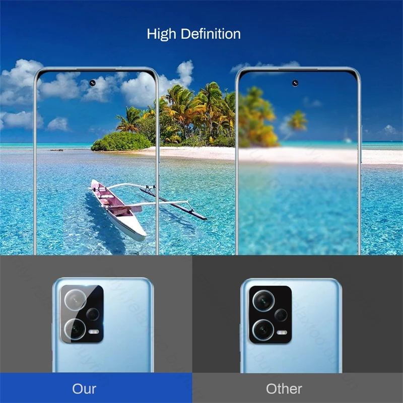 3D Curved Camera Protector Tempered Glass Cover For Xiaomi Redmi Note 12 Pro+ 5G Lens Protect Case On Redmy Note12 Pro Plus 5G