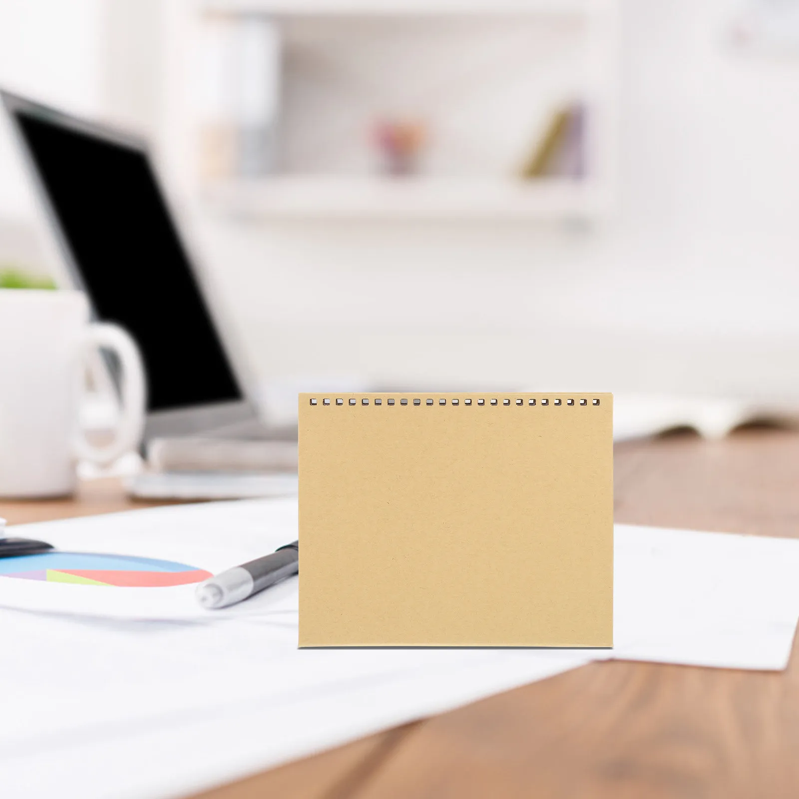 

12Pcs DIY Desk Calendar Base Iridescent Paper Multipurpose Desktop Shelf Calendar Making Stand Organizer Planner Accessory