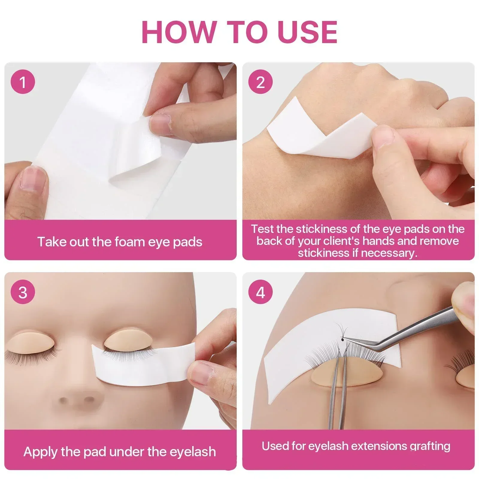 110 قطعة/لفة الشريط ماكياج لاش رغوة البولي ايثيلين العين تحت رمش الوسادة ملصقات مايكرو رغوة Eyepad غير مؤلم التصحيح سهلة إزالة #6