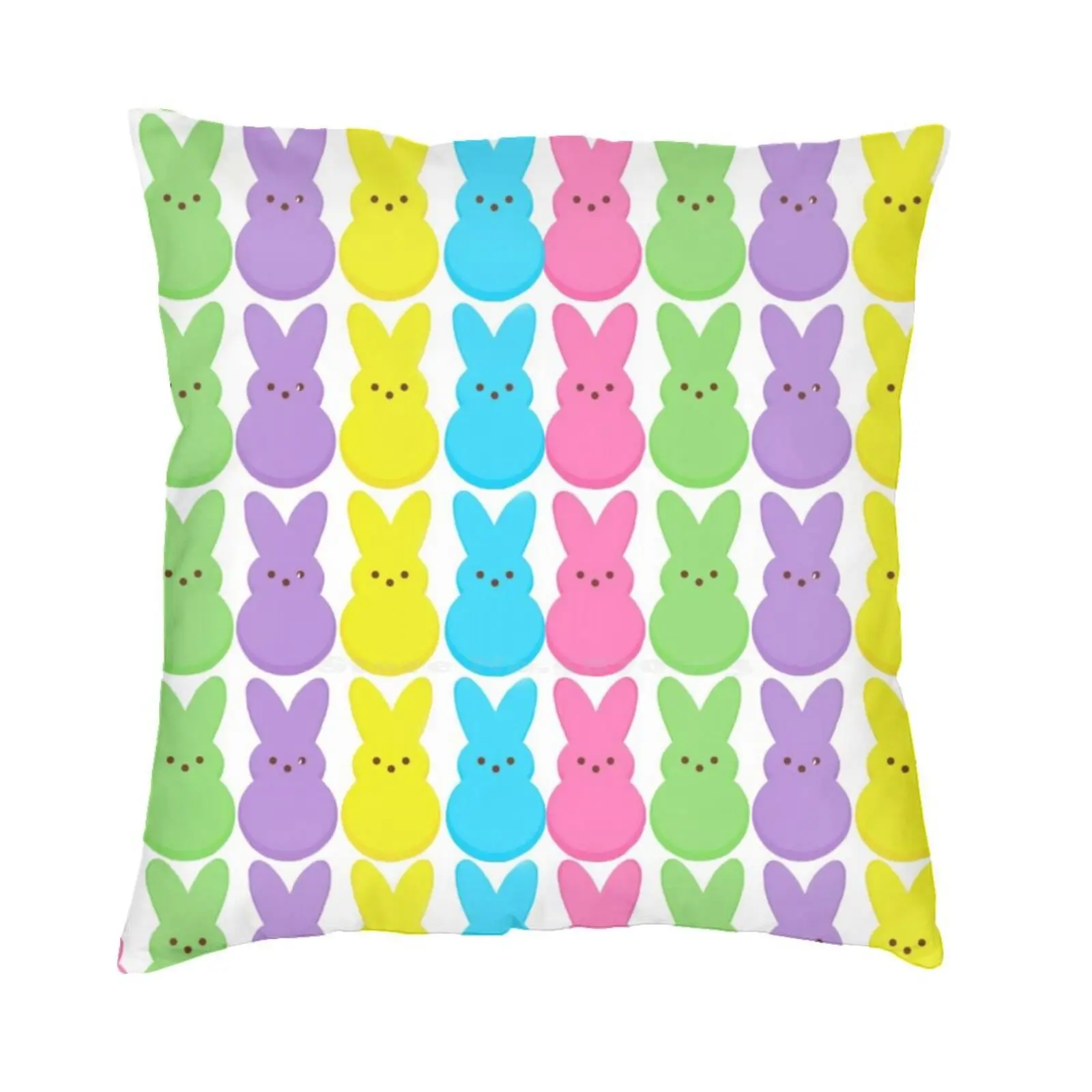 Easter Peeps , Hanging With My Peeps 2021 Throw Cushion Pillow Cover Pillowcase Hanging With My Peeps Chillin With My Peeps