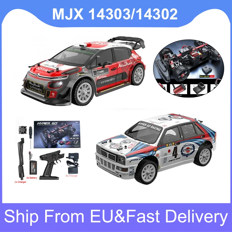 New MJX 14301 14302 14303 RC Car 1/14 Brushless 2.4G Off-road Racing High Speed RC Truck Remote Control Toy