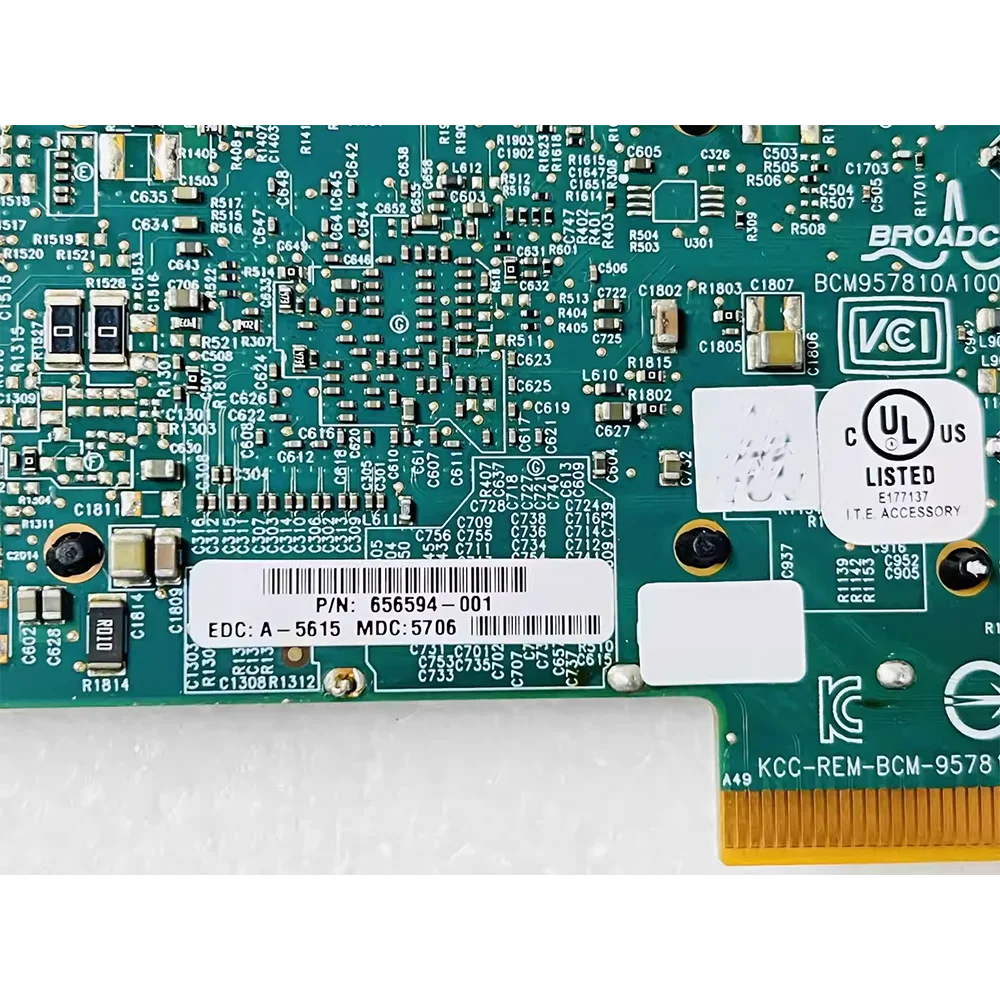 For HP 10Gb 530T 10 Gigabit network card With Double Electrical Ports 657128-001 656594-001 656596-B21