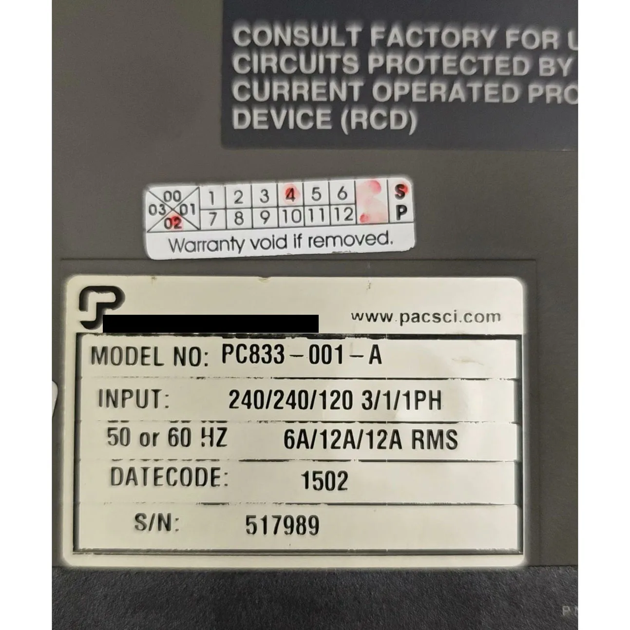 Servo Drive PC833-001-A Com garantia