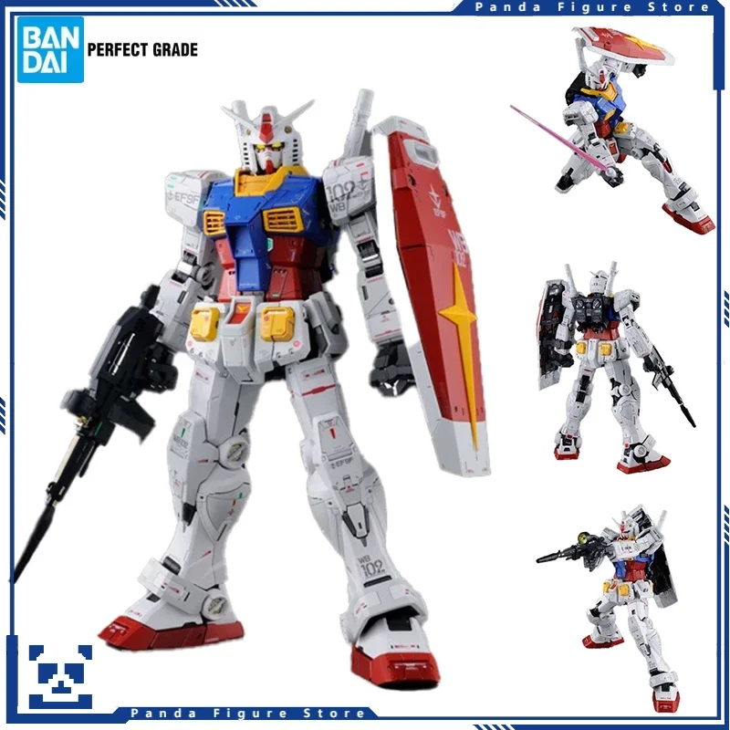 In Stock Bandai PG PGU 1/60 GUNDAM RX-78-2  2.0Ver Action Figure GUNPLA Boys Toy Mecha Model Gift Assembly Kit Collectible