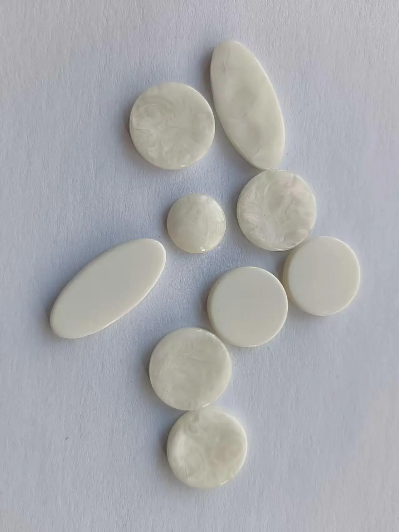 1set 9PCS  Saxophone Fingers Buttons Pearl Real Abalone Shell Repair Parts Sax Replacement Inlays Keys