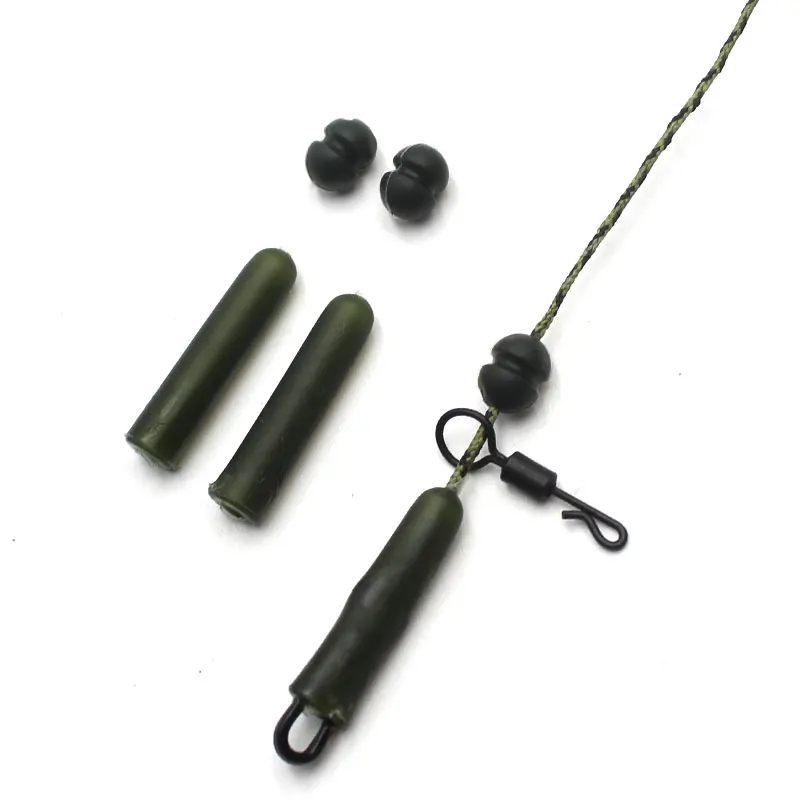 20PCS Carp Fishing Accessories Soft Buffer Helicopter Chod Bead Anti Tangle Sleeves Hair Rig For Carp Fishing Tackle Equipment