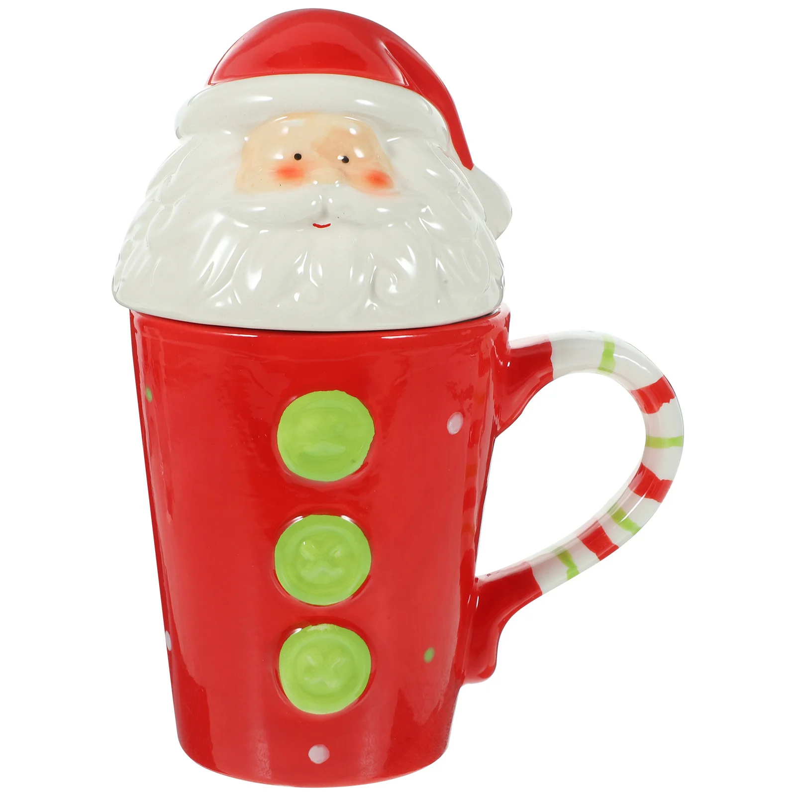 

1Pcs Christmas Santa Clause Ceramic Water Cup Creative Holiday Drink Mug for Coffee Tea Hot Chocolate Home Office Use Festive