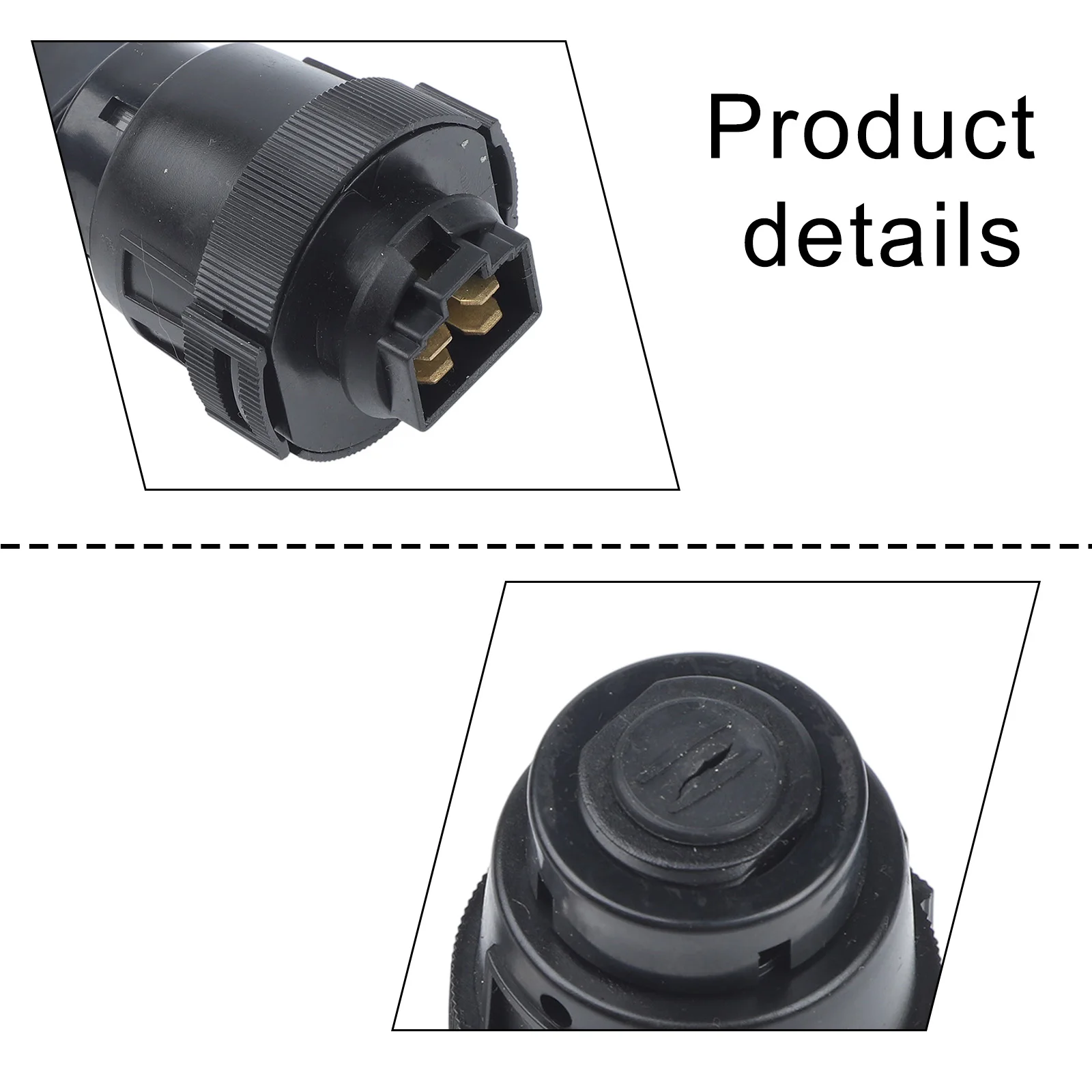 6*6*6cm Mower Ignition Switch Ignition Switch K3281-62100 Black Plastic Construction Compact Size Ignition Switch