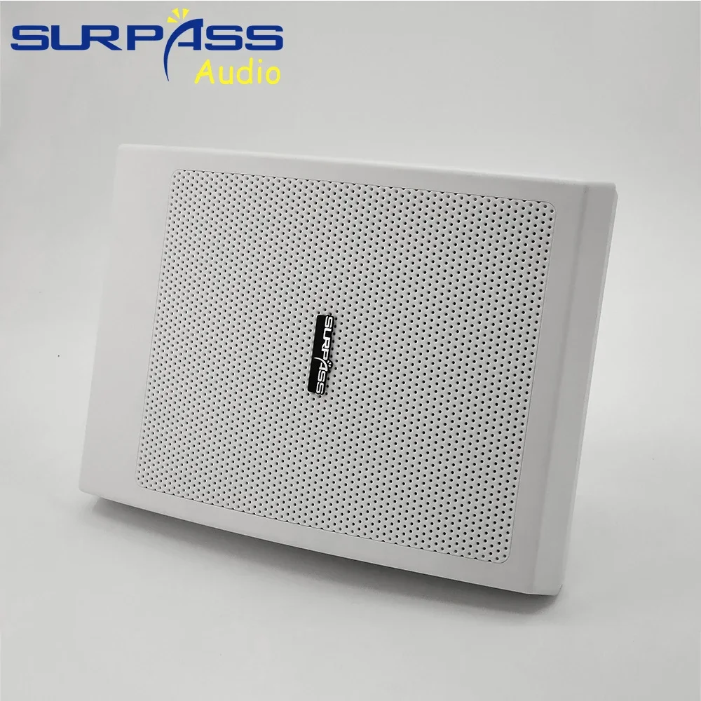 6.5" Wall Speaker Passive PA System Surround High Stereo Sound Home Audio Public Address Loudspeaker Background Music for School