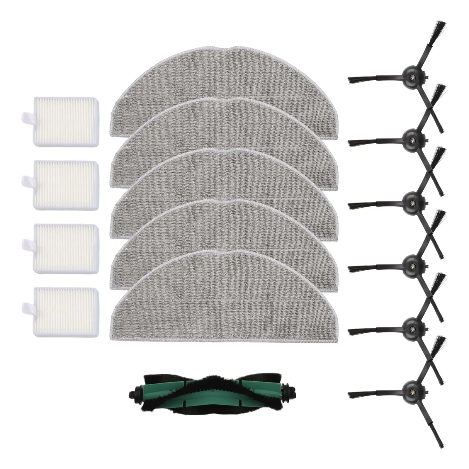 Main Side Brush Filter Mop Cloth Kit For For Conga 8490 For Ultra Power Home Vacuum Cleaner Replacement Parts Accessories Set