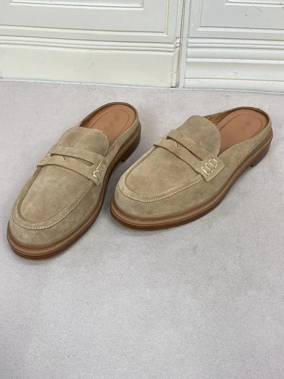 

Женские модные круглые носки, однотонные туфли на каблуке, закрывающие переднюю часть, кожаные туфли без шнуровки, повседневные универсальные туфли на плоской подошве