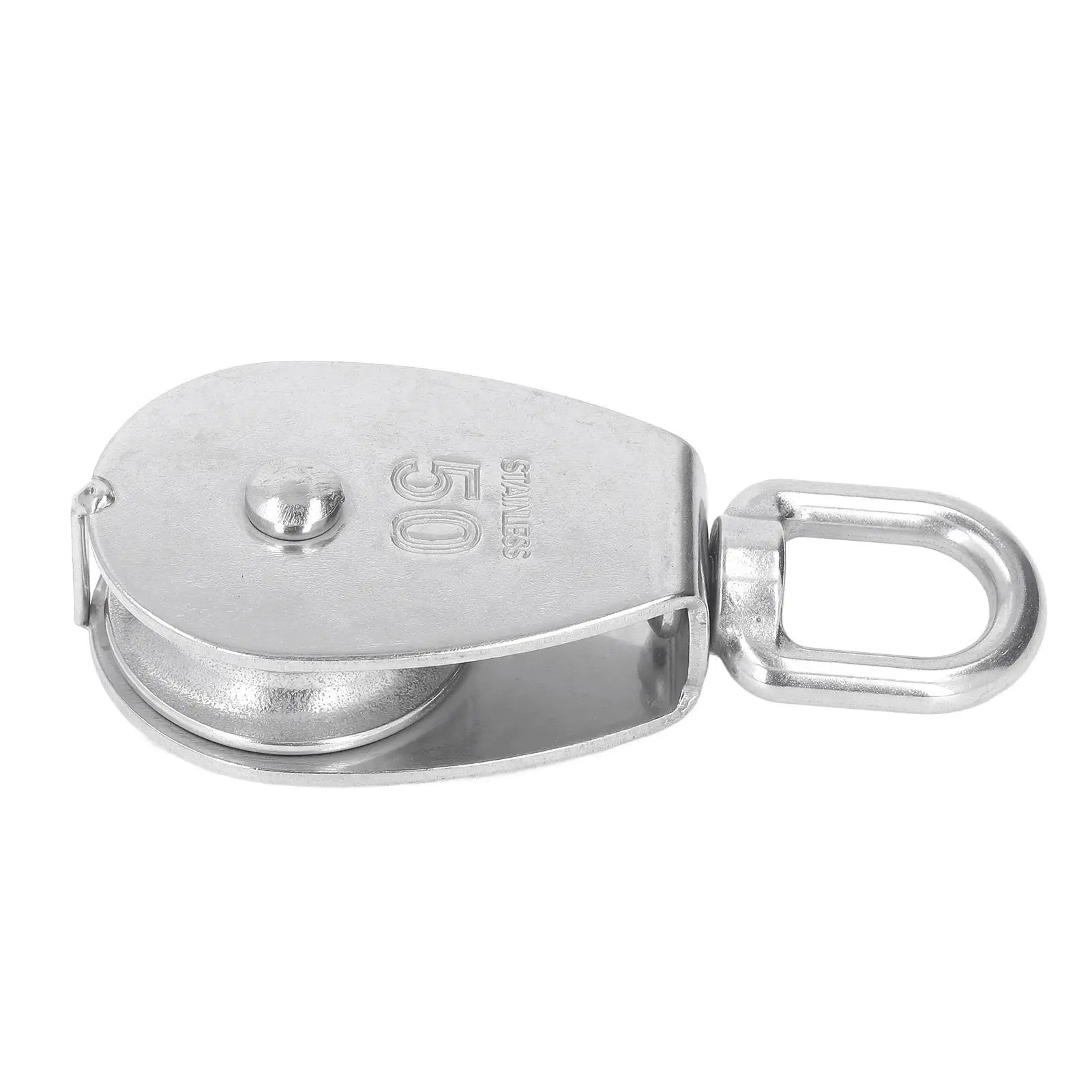 Heavy Duty Stainless Steel Single Pulley Block Set Durable Wear Resistant for lifting Rigging Versatile Applications