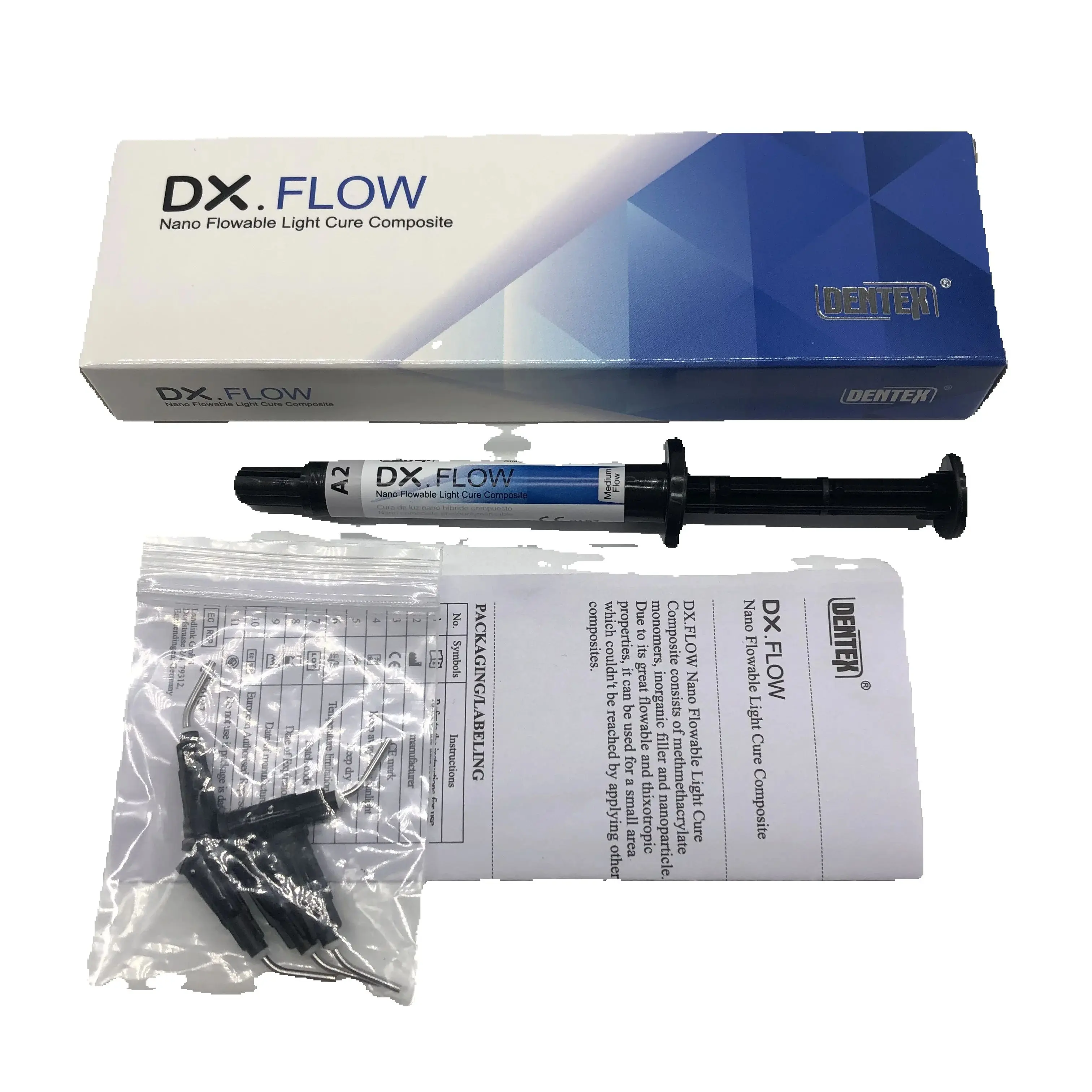 

DX.Flow Light Curing Стоматологические композитные смолы среднего расхода и высокого расхода 3 г