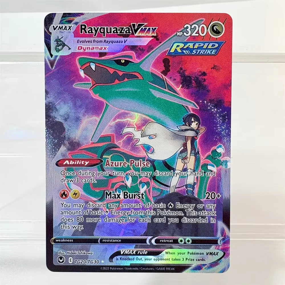 PKM PTCG Hochwertige Umbreon Vmax Glaceon Vstar Rayquaza Vmax Lono Proxy Folienkarten Spielesammlung Anime-Karten