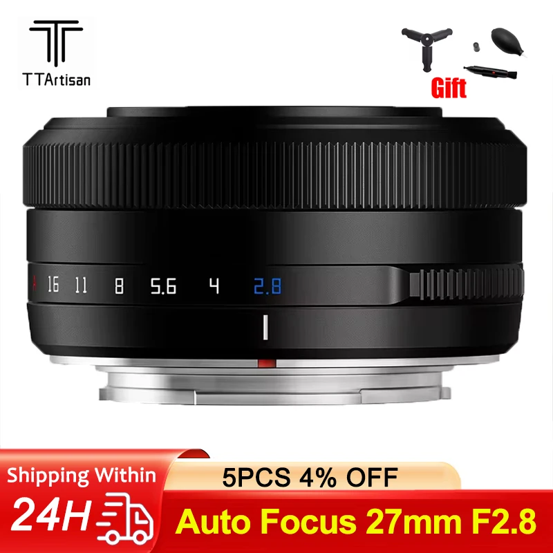 

TTArtisan Auto Focus 27mm F2.8 Camera Lens For SONY E NIKON Z Fujifilm XF Mount XA7 XT100 XT30 XPRO XE4 XS10