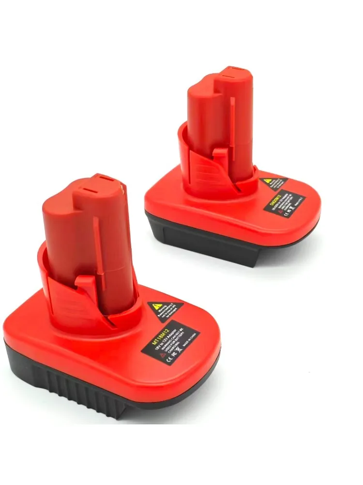 Adaptateur DM20M12 MT18M12 pour Batteries au Lithium Milwaukee/DeWalt/Makita 18V/20V, conversion en pour outils de batterie Milwaukee M12 12V