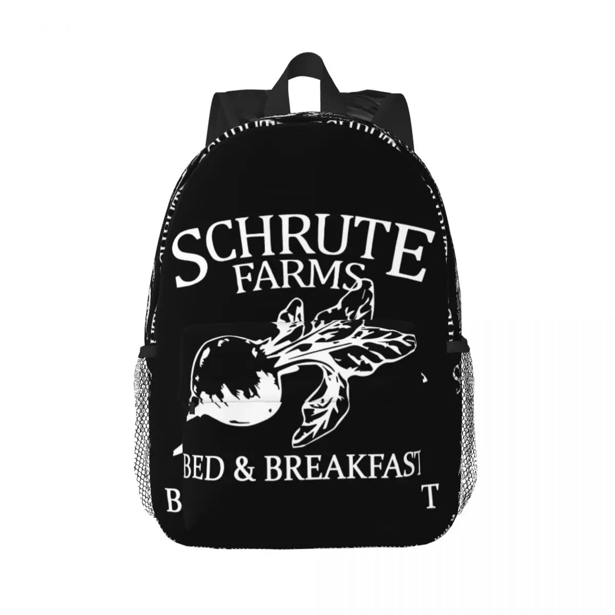 

Schrute Farms Farm Logo Backpack Middle High College School Student Bookbag