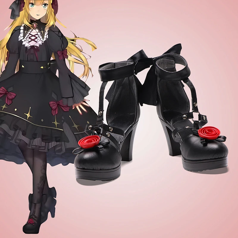 

Vtuber Cosplay Uzuki Ko Shoes PU Leather Cosplay Boots Custom Made