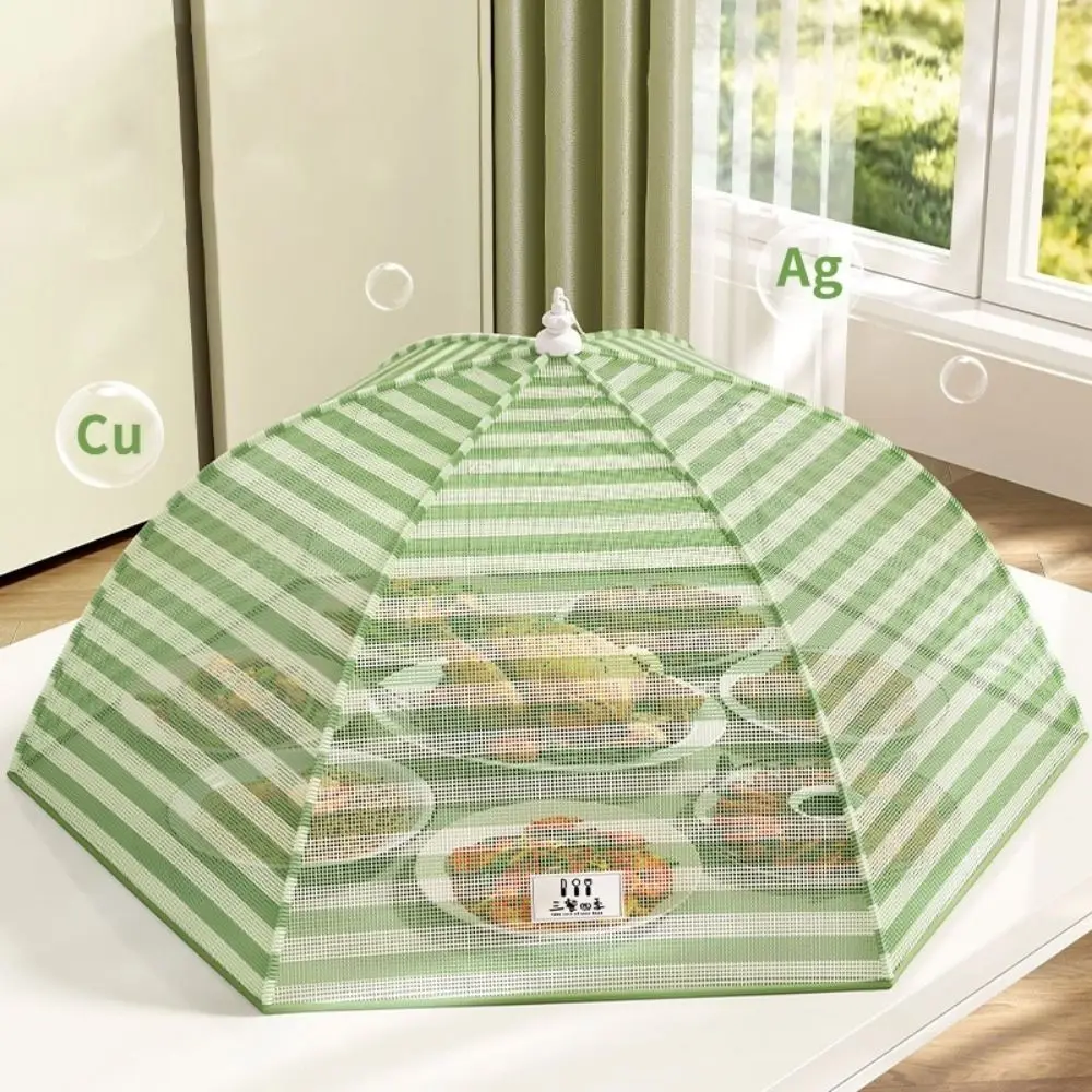 Umbrella-Style Mesh Food Cover Folding Anti-Mosquito Food Preservation Cover Insect-proof Dust-proof Table Mesh Food Covers