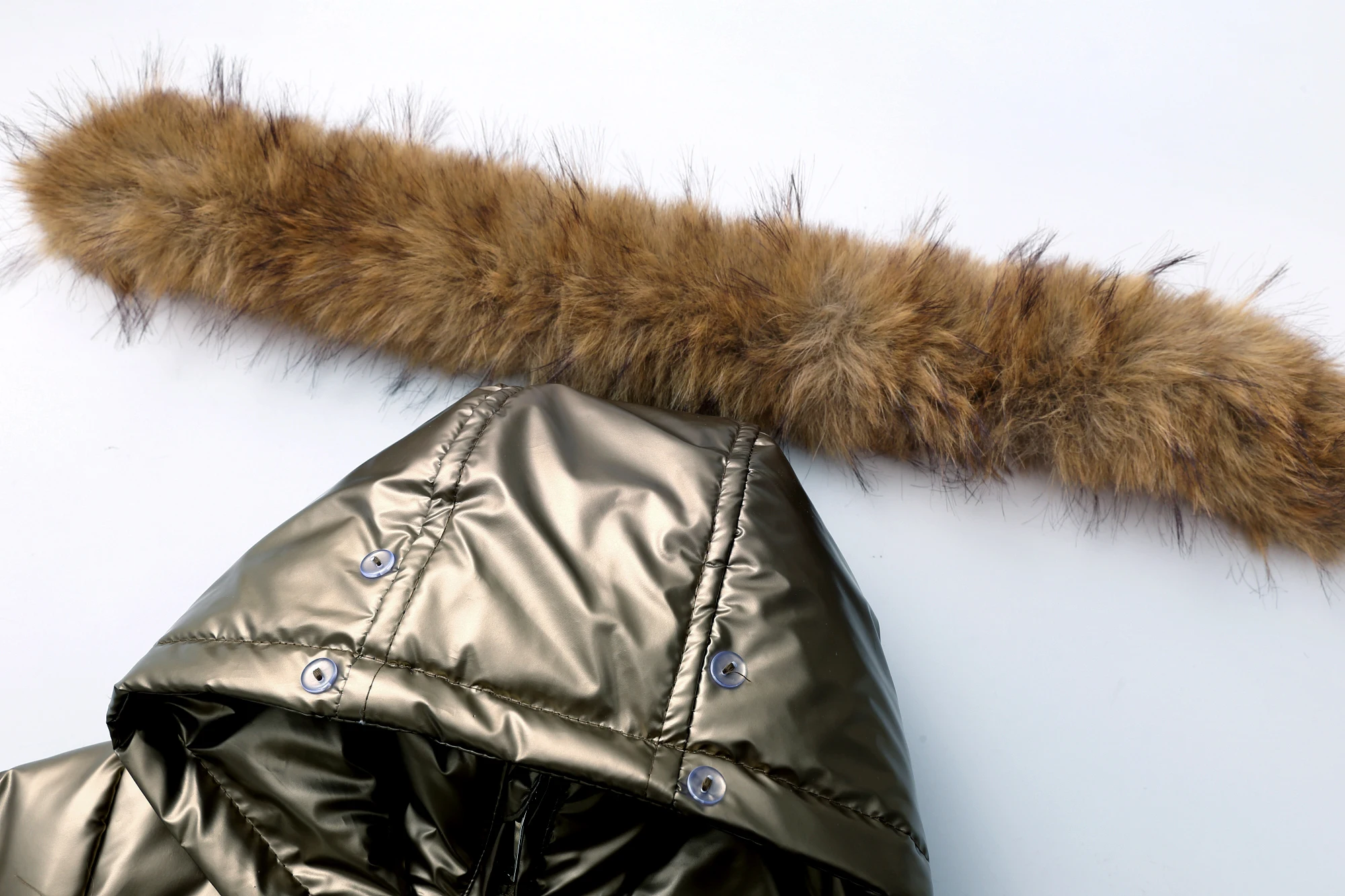 Winter Ski Anzug Baby Overall Jungen Overalls Warme daunenjacke Kinder kleinkind mädchen Kleidung Kinder Kleidung kunstpelz mantel mantel – Detail 8
