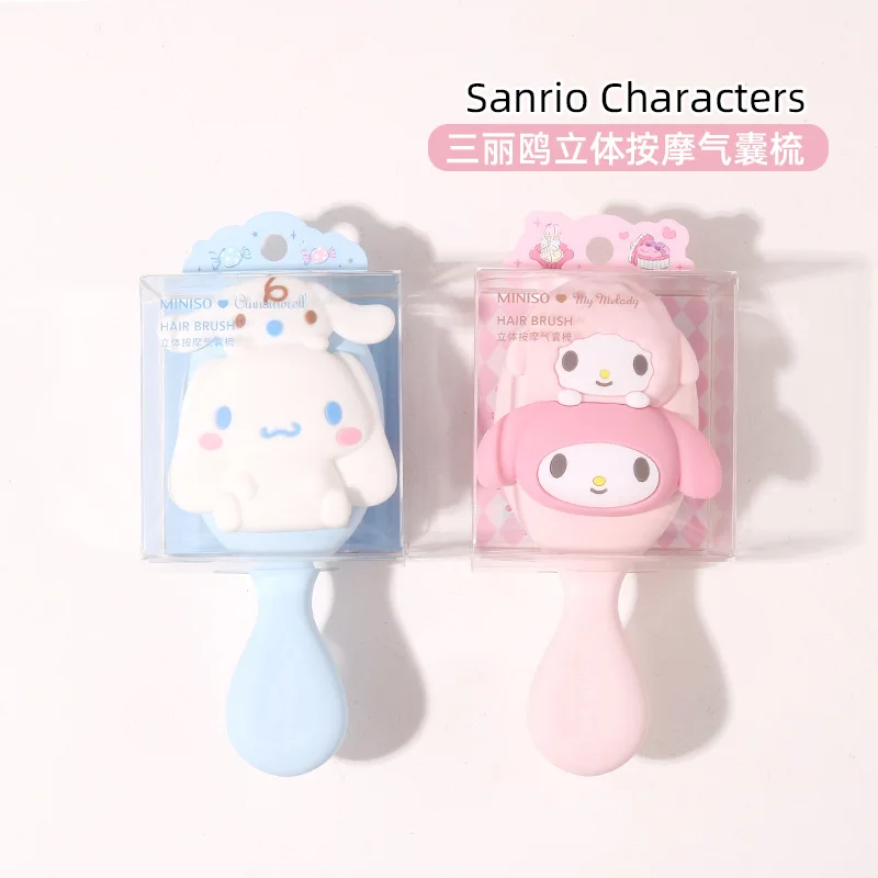 Sanrio Cute Cartoon Cinnamoroll Melody Three-dimensional Massage Balloon Comb Cute Sweet Delicate Massage Scalp Comb Small Gift