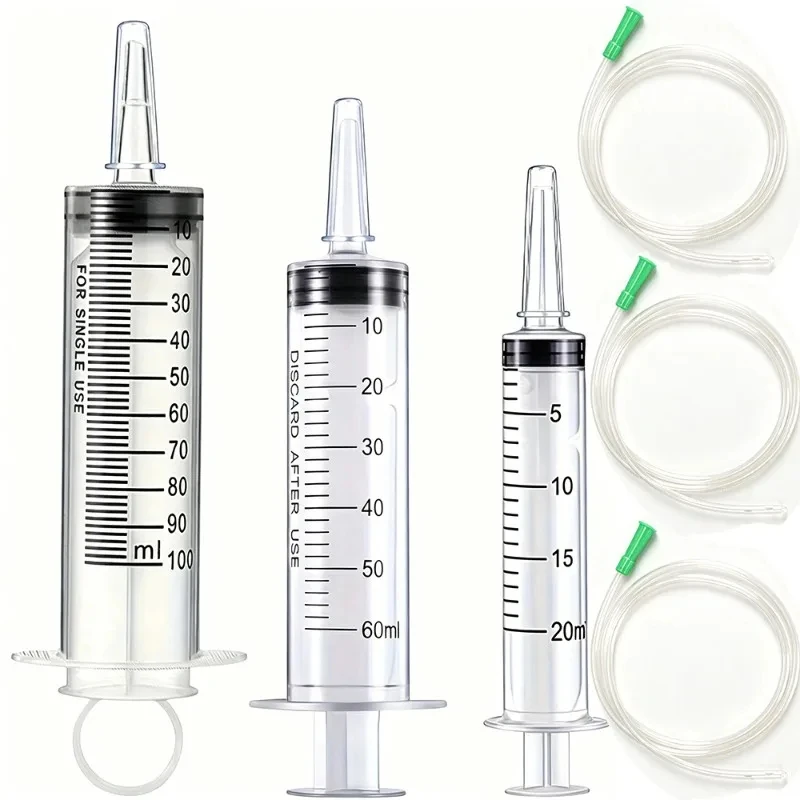20ml-500ml Durable Large Capacity Syringe Car Oil Extractor without Needle for Medicine Dropper Feeding Pets Liquid Measuring