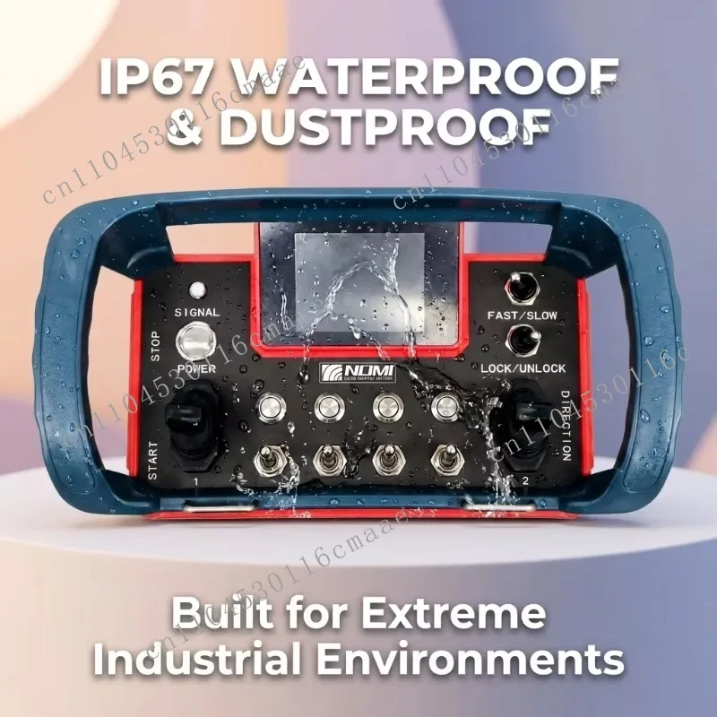 Industrial machinery accessories Wireless remote control for crane systems 500m IP67 24V waterproof industrial control