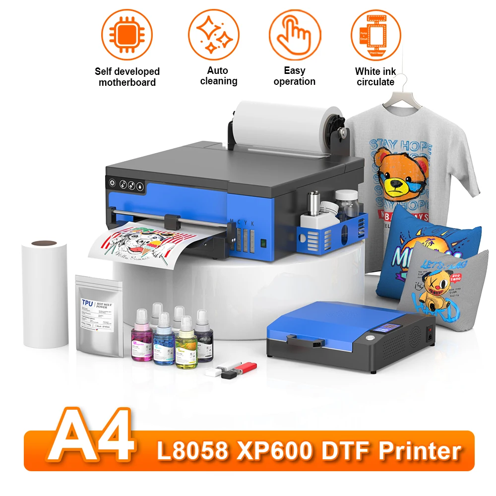 

A4 DTF Printer Impresora Epson XP600 DTF Printer machine Direct Print Transfer Printer T-shirt Textile Roll Film DTF Printer