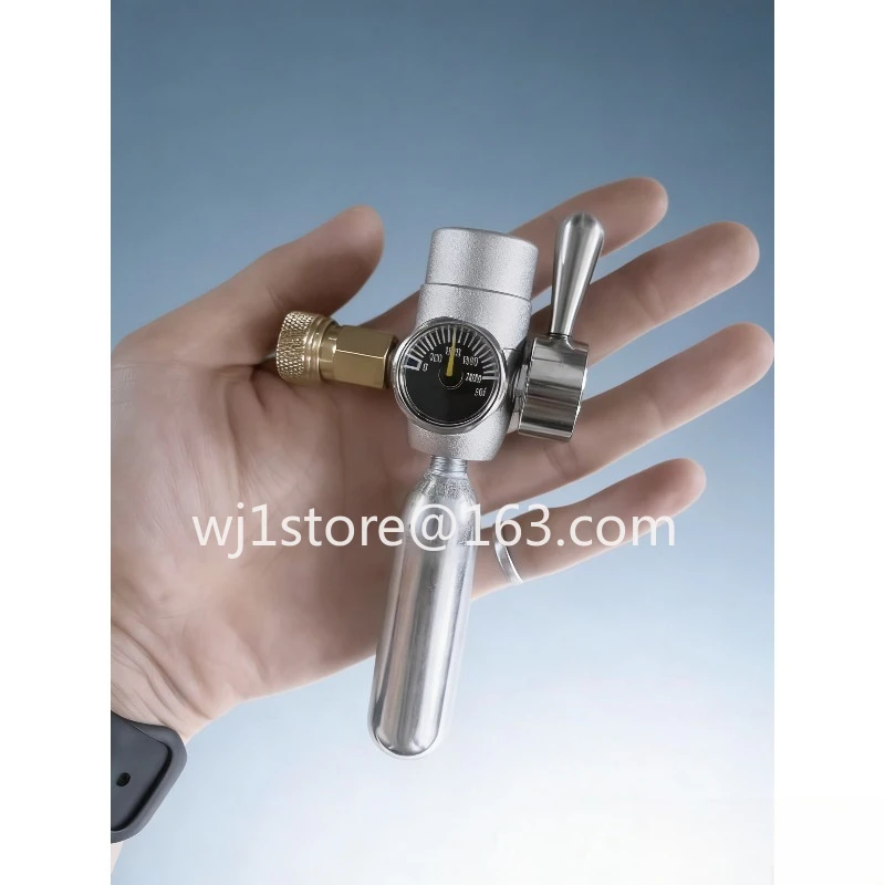 Portable Kit CO2 Pressure Regulator for Manual Espresso Maker, with Pre-infusion & Constant Pressure Output