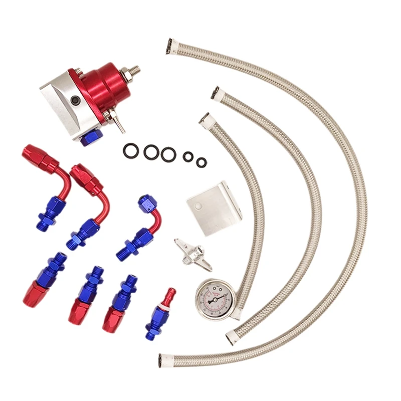 Super Sale Universal Motors Powertrain Fuel Supercharger Fuel Adder Fuel Pressure Regulator Regulating Valve Kit