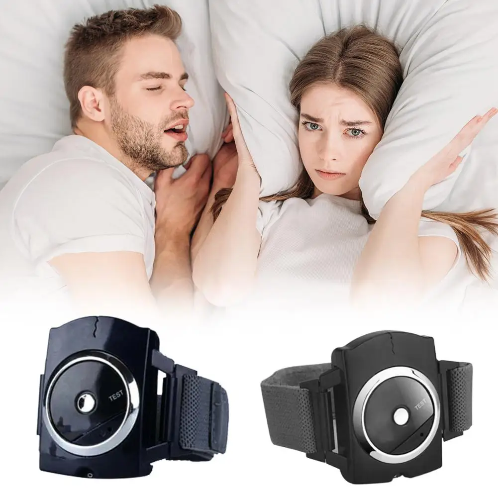 مكافحة الشخير النوم المعونة معصمه Biosensor السيارات كشف مكركرنت نبض العلاج تقليل الشخير الضوضاء توفير الطاقة طوال الليل