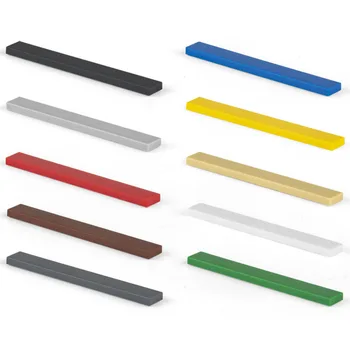 50 個バルクビルディングブロックフィギュアレンガスムーズ 1x8 10 色教育クリエイティブおもちゃ子供のためのサイズ 4162 と互換性