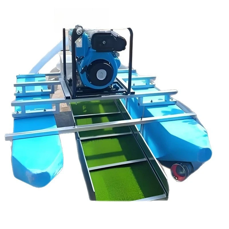 

Electric siphon gold panning boat increases suction and does not run small gold panning equipment on the bank of the gold river