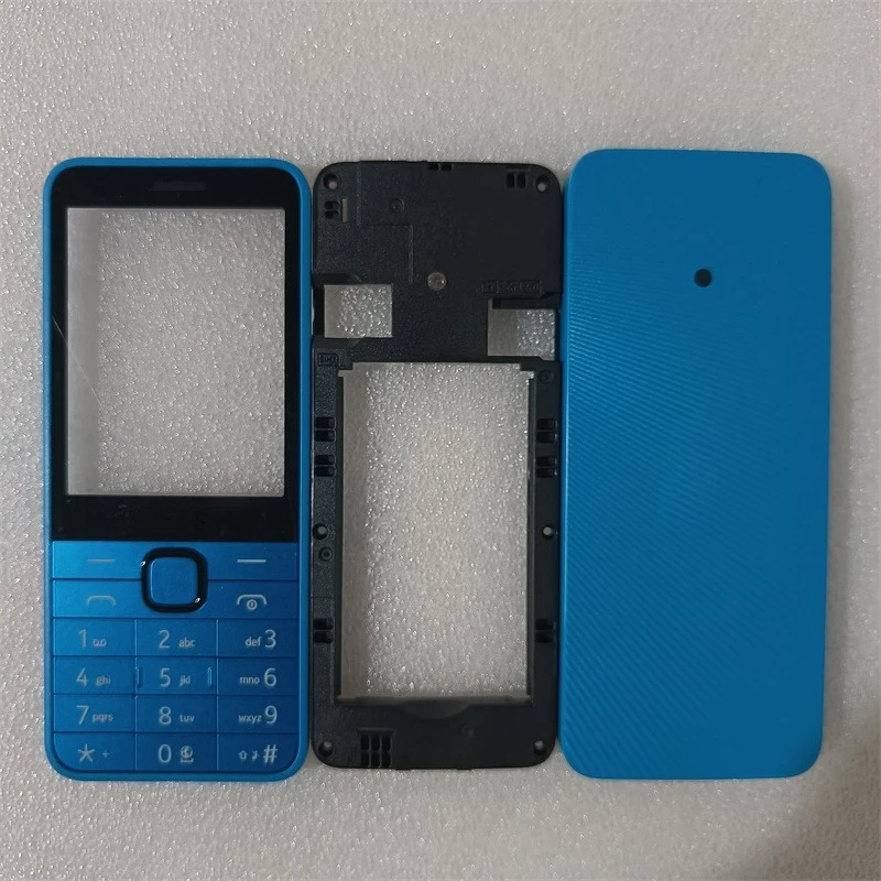 

10 шт. для Nokia 220 4G 2024 полный корпус мобильного телефона чехол английский иврит клавиатура