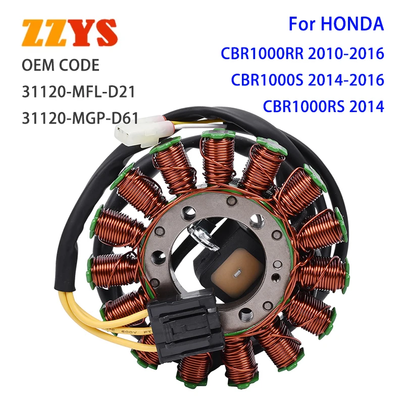 

Motorcycle Stator Coil For HONDA CBR1000RR 2010 2011 2012 2013-2016 CBR1000 CBR1000RS CBR1000S CBR 1000 RR/RS/S 31120-MFL-D21