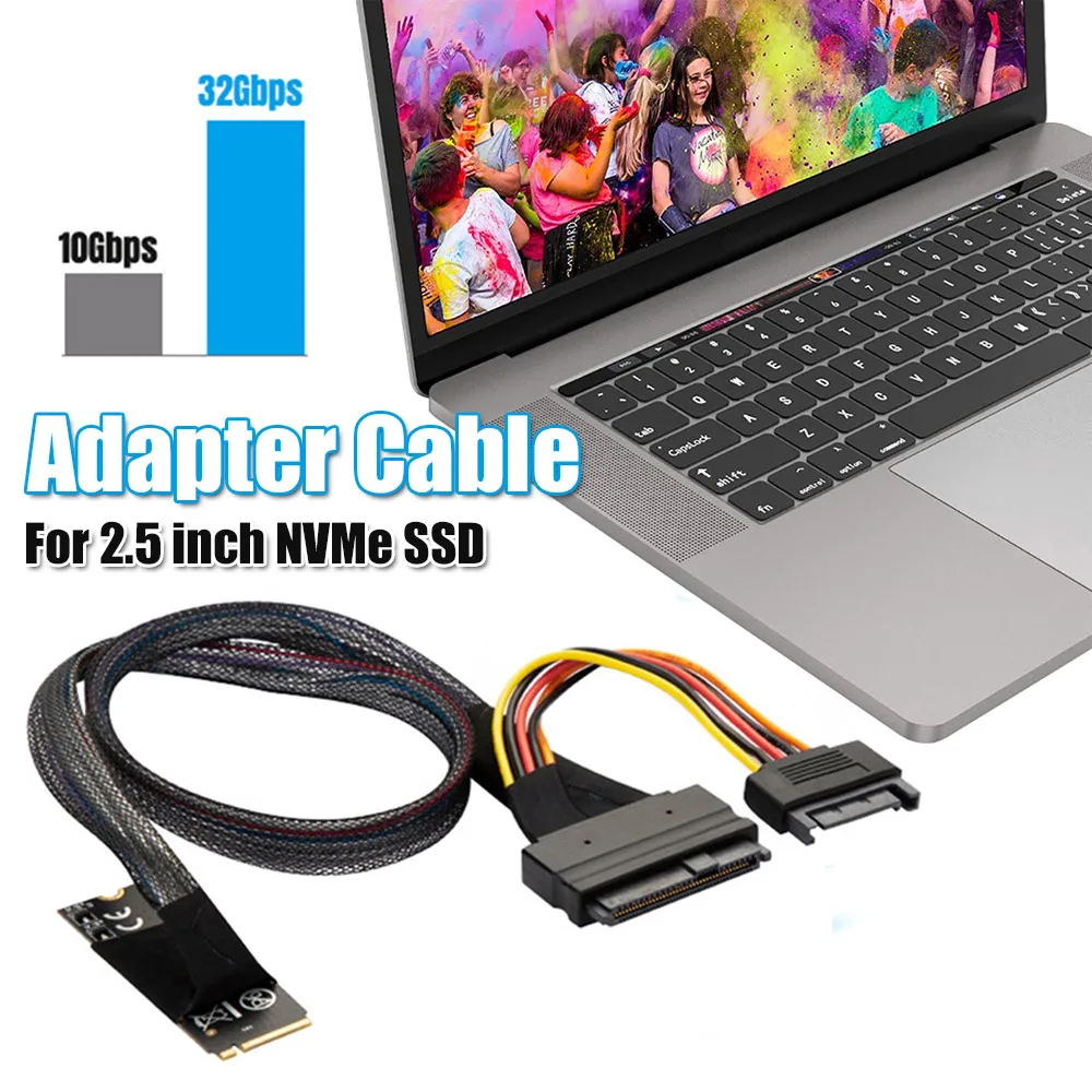 

Кабель-адаптер M.2 M-Key на интерфейс U.2 SFF-8639 для высокопроизводительной передачи данных, запасные части для компьютеров