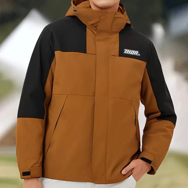 

THORSOL Waterproof Men Cycling Coat Outdoor Riding Raincoat Motorcycles Bicycle Racing Jacket MTB Clothing Rennrad Jacke Herren